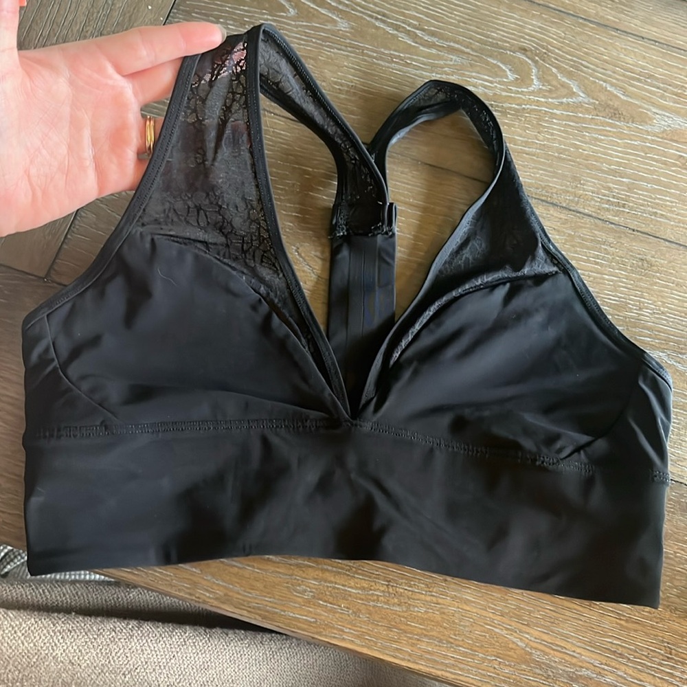 Black Lulu Sports Bra size 8